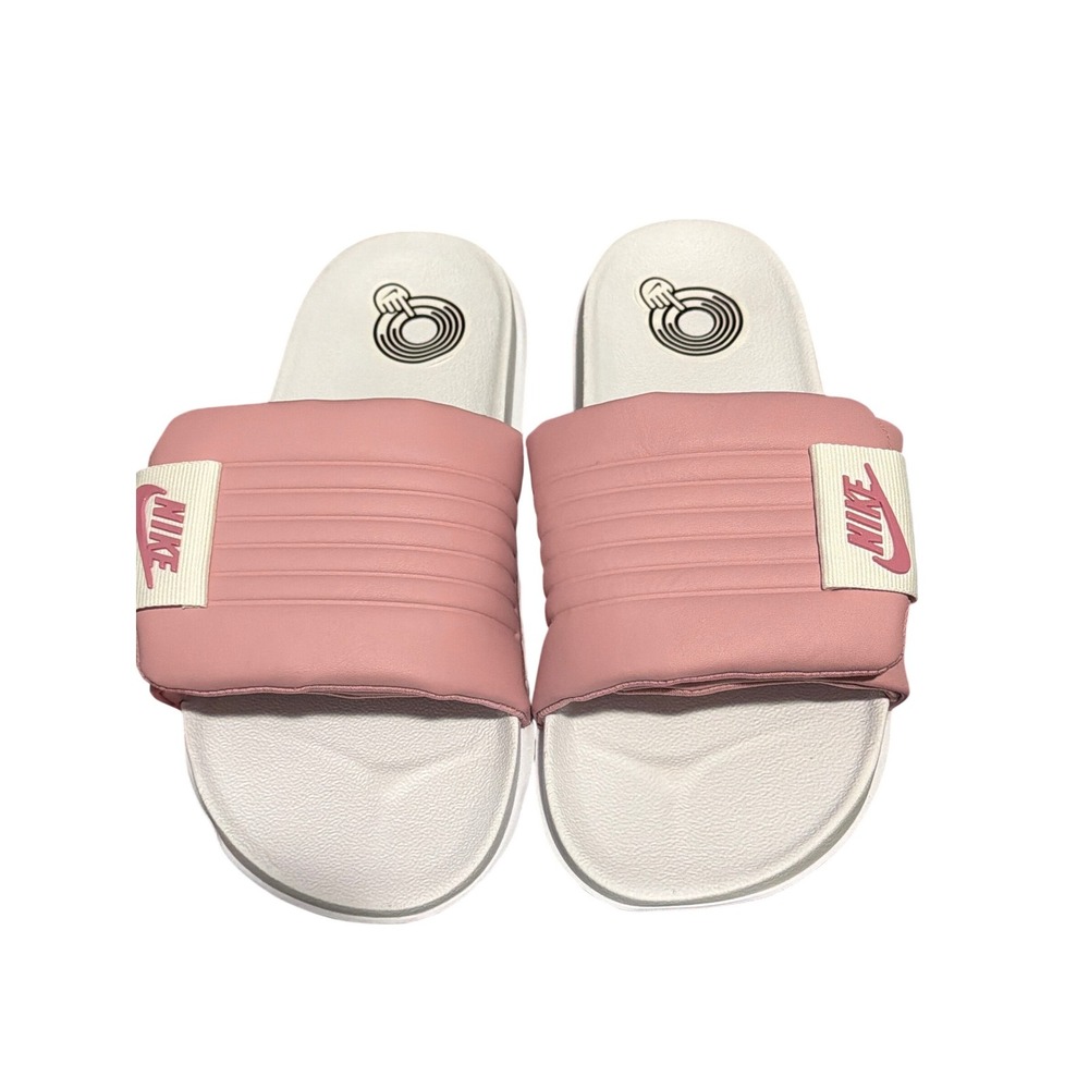Nike Offcourt Adjust Slide Women 8 White Elemental Pink DV1033-103 Sandals